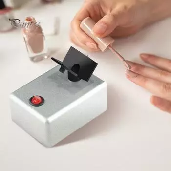 Вибрационный грохот для лака для ногтей, 3200 встряхиваний/мин, бесконтактная встряхивающая машина для чернил для татуировки и дизайна ногтей EU чёрный