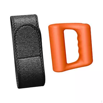 Вибрационный массажер для тела с 5 скоростями, регулировка мышц, ручной электрический массаж спины оранжевый