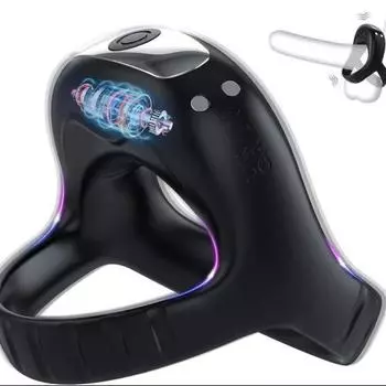 Вибрационный мужской мастурбатор-кольцо с зарядкой от USB