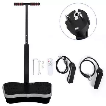 Вибрационный тренажер для коррекции фигуры Фитнес-оборудование для домашнего офиса Черный EU Plug