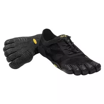 Vibram FiveFingers KSO EVO Беговые Маленький XS Тренажерный зал EU40 14M0701 Мужская обувь с пятью пальцами, 3 мм, Треккинг, Тренировки, Черный, (25,0 см), [Использовал] чёрный