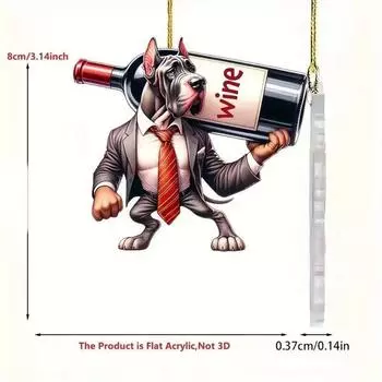 Vibrant Acrylic Decoration Pendant Fun Car Accessory And Delightful Christmas Decoration