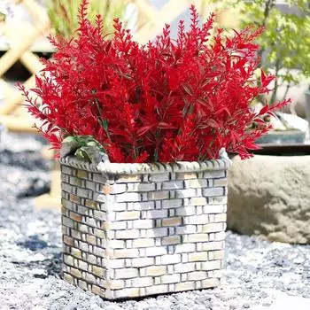 Vibrant Artificial Lavender Handmade Artificial Flowers Rustic Simulation Green Plants Home Decor style 1