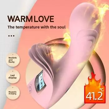 Вибратор 41,2 градуса USB Магнитная перезаряжаемая силиконовая регулировка температуры женские эротические продукты для взрослых