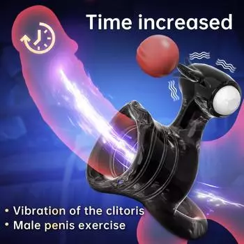 Вибратор для пениса, кольцо для взрослых мужчин, задержка эякуляции, кольцо для пениса для мужчин, рукав для члена, пара, секс-игрушка
