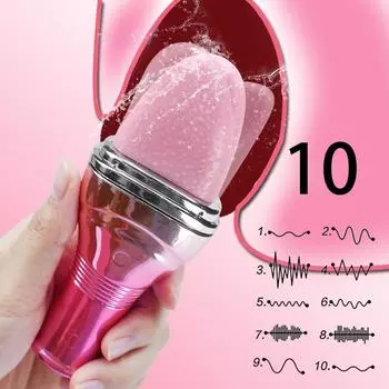 Вибратор для языка, лизание клитора, вибрационный массаж точки G, стимулятор клитора, женский мастурбатор, секс-игрушки для женщин