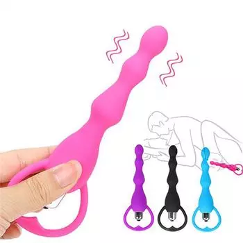 Вибратор для точки G, секс-игрушки для женщин, силиконовые длинные бусины, вибратор, массаж клитора, продукт для взрослых