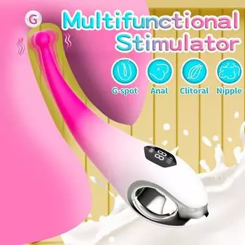 Вибратор-ручка Стимулятор клитора Дилдо Вибратор Женская мастурбация Секс-игрушки для женщин