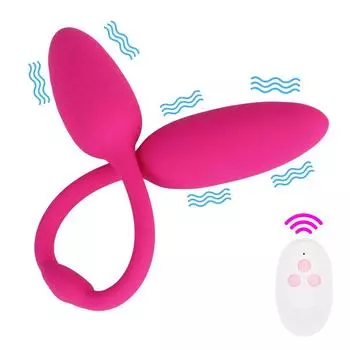 Вибратор с дистанционным управлением, стимулятор клитора, вибрирующее яйцо с двойной головкой, вагинальный шарик, массажер для точки G, 10 режимов, секс-игрушки для женщин, эротическая игрушка