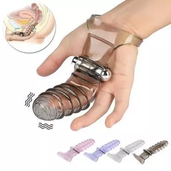 Вибратор с рукавом для пальцев, массаж точки G, клитор, стимулирующий флирт, секс-игрушки для женщин, мастурбатор для взрослых