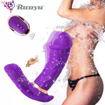 Вибратор Секс-игрушки для женщин Мастурбатор Беспроводной пульт дистанционного управления Фаллоимитатор Вибраторы Трусики Одежда для фаллоимитатора