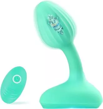 Вибрирующая анальная пробка Массажер простаты Анальный вибратор с пультом дистанционного управления 10 режимов вибрации Силиконовые анальные пробки Секс-игрушки для женщин и мужчин