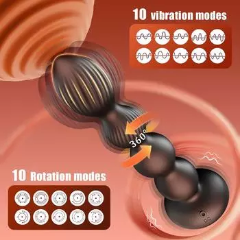 Вибрирующая анальная пробка с дистанционным управлением – Силиконовая SM секс-игрушка для массажа простаты и мощных оргазмов
