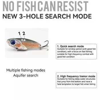 Вибрирующая приманка Vib 7G-20G 3D-печатный крючок Sanbon для длинного заброса Road Runner Ложная приманка с блестками 7 g with hook