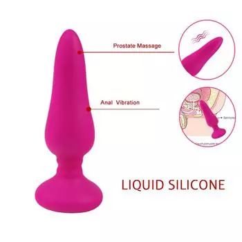 Вибрирующая силиконовая анальная пробка - секс-игрушка для взрослых для женщин и мужчин, анальная пробка с дистанционным управлением и мощной вибрацией