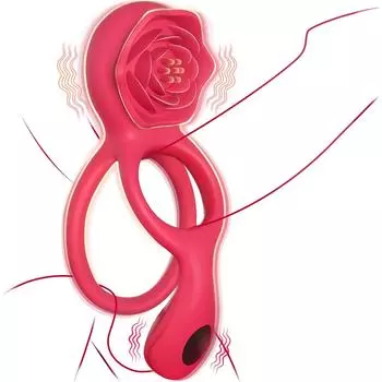 Вибрирующее кольцо для пениса с розовым клиторальным стимулятором, массажером для яичек, 9 вибрирующих секс-игрушек для мужчин и пар, секс-игрушки для мужчин и женщин