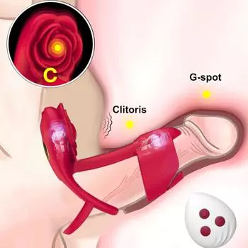 Вибрирующее кольцо для пениса, секс-игрушки для пар, 3 в 1 силиконовое кольцо для пениса с розовым клиторальным вибратором, секс-игрушки для пар, 10 вибрирующих мужских секс-игрушек, игрушки для взрослых
