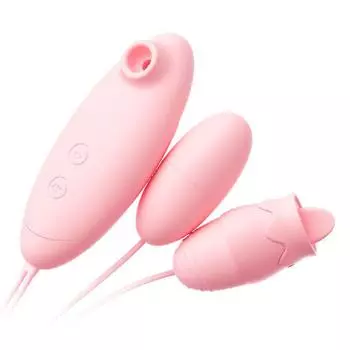 Вибрирующее яйцо Miji Honey Tide и игрушка для облизывания языка для женщин - 96 шт./коробка Sucking, licking and vibrating