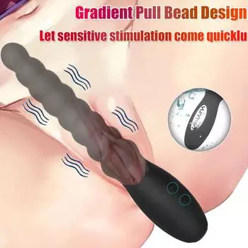 Вибрирующие анальные шарики, анальные пробки для мужчин и женщин, пары с эротическими товарами для взрослых, водонепроницаемый стимулятор точки G, массажер простаты для мужчин, секс-игрушка