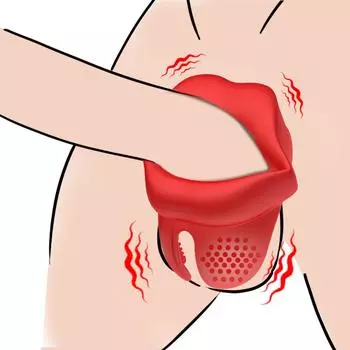 Вибрирующие кольца для пениса, кольцо для губ, мужские массажеры для эрекции, эластичные кольца для стимуляции яичек, секс-игрушки