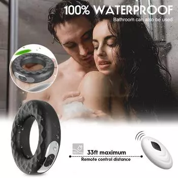 Вибрирующие кольца для пениса, секс-игрушка для мужчин, пара, задержка эякуляции, пояс целомудрия, яички, массажер, пенисы, вибраторы A