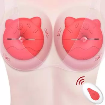 Вибрирующие зажимы для сосков Секс-игрушки для женщин Массажер для стимуляции груди Вибратор Беспроводной пульт управления Регулируемые соски Игрушка для взрослых