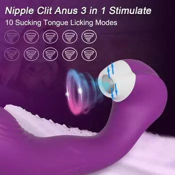 Вибрирующий клиторальный вагинальный вибратор для точки G, фаллоимитатор для лизания, вибратор для женщин, стимулятор клитора, секс-игрушки для женщин