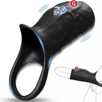 Вибрирующий пенис-насадка для пар, секс-игрушки для мужчин, задержка эякуляции, вибратор для пениса, чехол для взрослых