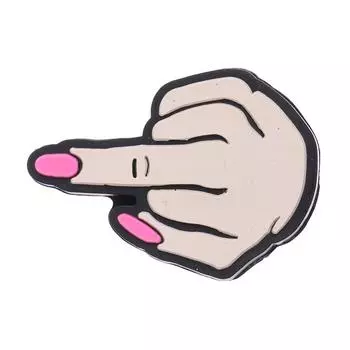 Виброгаситель для теннисной ракетки среднего пальца Мягкий силиконовый амортизатор для ракетки розовый