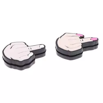 Виброгаситель для теннисной ракетки среднего пальца Мягкий силиконовый амортизатор для ракетки розовый