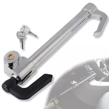 VICHE CATT Замок ручки автомобиля Замок рулевого управления Замок педали автомобиля Безопасность Меры по предотвращению кражи автомобиля Противоугонная защита (Серебряный) серебряный