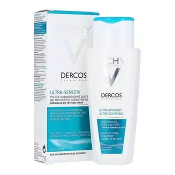 Vichy Delcos Ultra Sensitive Шампунь для жирной кожи 200 мл