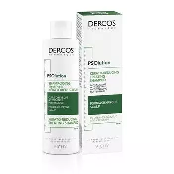 Vichy Dercos Psolution Шампунь Кераторедуцирующий Лечебный 200мл