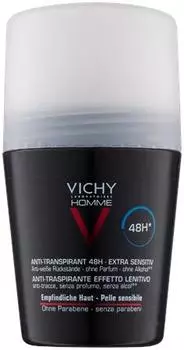 Vichy Homme Deodorant Anti-transpirant Roll-on Sans Parfum TU прозрачный
