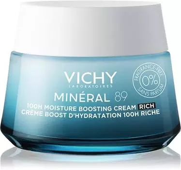 Vichy Minral 89 Насыщенный увлажняющий крем без запаха TU прозрачный