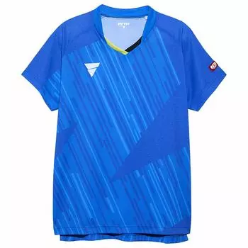 Victas Футболка унисекс для настольного тенниса, модель сборной Японии 2019 года, можно носить на официальных матчах, синяя, размер S 031478 V-NGS900, мужская синий