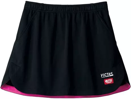 VICTAS Table Tennis Inside Hem Color Skirt HEM COLOR Black 3XL 622103 (INSIDE SK) (BK) чёрный