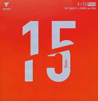 Victas Table Tennis Rubber Slight Adhesion High Energy Tension Sticky Red 200120 V 15 2.0