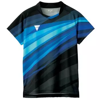 VICTAS Table Tennis Shirt BK 2XS 512111 V-OGS235 (Black) чёрный