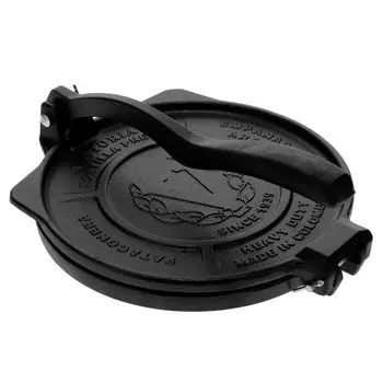 Victoria 8 дюймовый чугунный пресс для тортильи коммерческого класса сверхпрочный чугунный пресс для тортильи Victoria TOR001 20 см чугунный пресс для тортильи пресс для тако чёрный