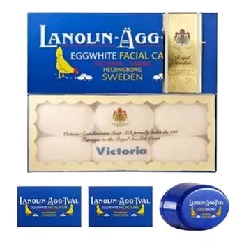 Victoria Egg Pack Swedish Egg Pack Ланолин и розовая вода 50 г x 8 + 1 коробка набор