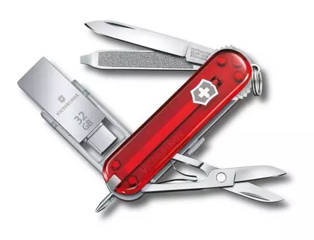USB-накопитель VICTORINOX 32 ГБ, многофункциональный инструмент Victorinox@work USB3.1 и USB3.0 [] 4.6235.TG32B1