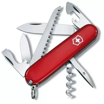 VICTORINOX Camper Red Knife Outdoor Camping Saw с маленькой плоской отверткой Swiss Made с 13 функциями и ножом Multi-Tool [] 1.3613