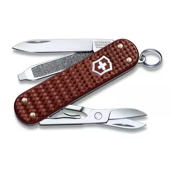 VICTORINOX Classic Precious ALOX Collection Hazel Brown Swiss Army Knife Многофункциональный нож для кемпинга на открытом воздухе с плоской отверткой