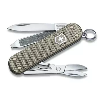 VICTORINOX Classic Precious ALOX Collection Infinite Gray Swiss Army Knife Многофункциональный нож для кемпинга на открытом воздухе с плоской отверткой