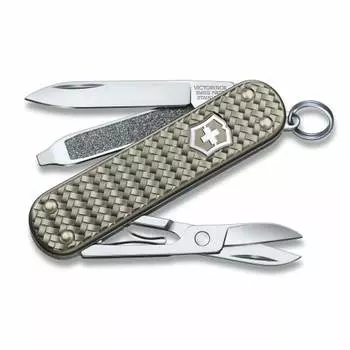 VICTORINOX Classic Precious ALOX Collection Infinite Gray Swiss Army Knife Многофункциональный нож для кемпинга с плоской отверткой E