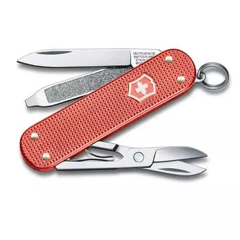 VICTORINOX Classic SD ALOX Limited Edition 2025 Stone Red Swiss Army Knife Многофункциональный нож для отдыха на природе с плоской отверткой Swiss