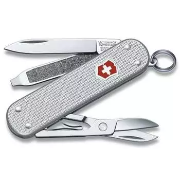 VICTORINOX Classic SD ALOX швейцарский армейский нож многофункциональный нож ножницы для кемпинга с плоской отверткой, оснащенный пилкой для ногтей Swiss Mad