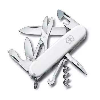 VICTORINOX Climber White Swiss Army Knife Многофункциональный нож Trekking Hiking Climbing Equipment Scissors with Multi Hook Swiss Made Multi Tool Juto