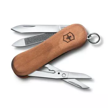 VICTORINOX Executive Wood 81 швейцарский армейский нож многофункциональный походный ножницы с волнообразным лезвием пилка для ногтей швейцарский многофункциональный инструмент с 5